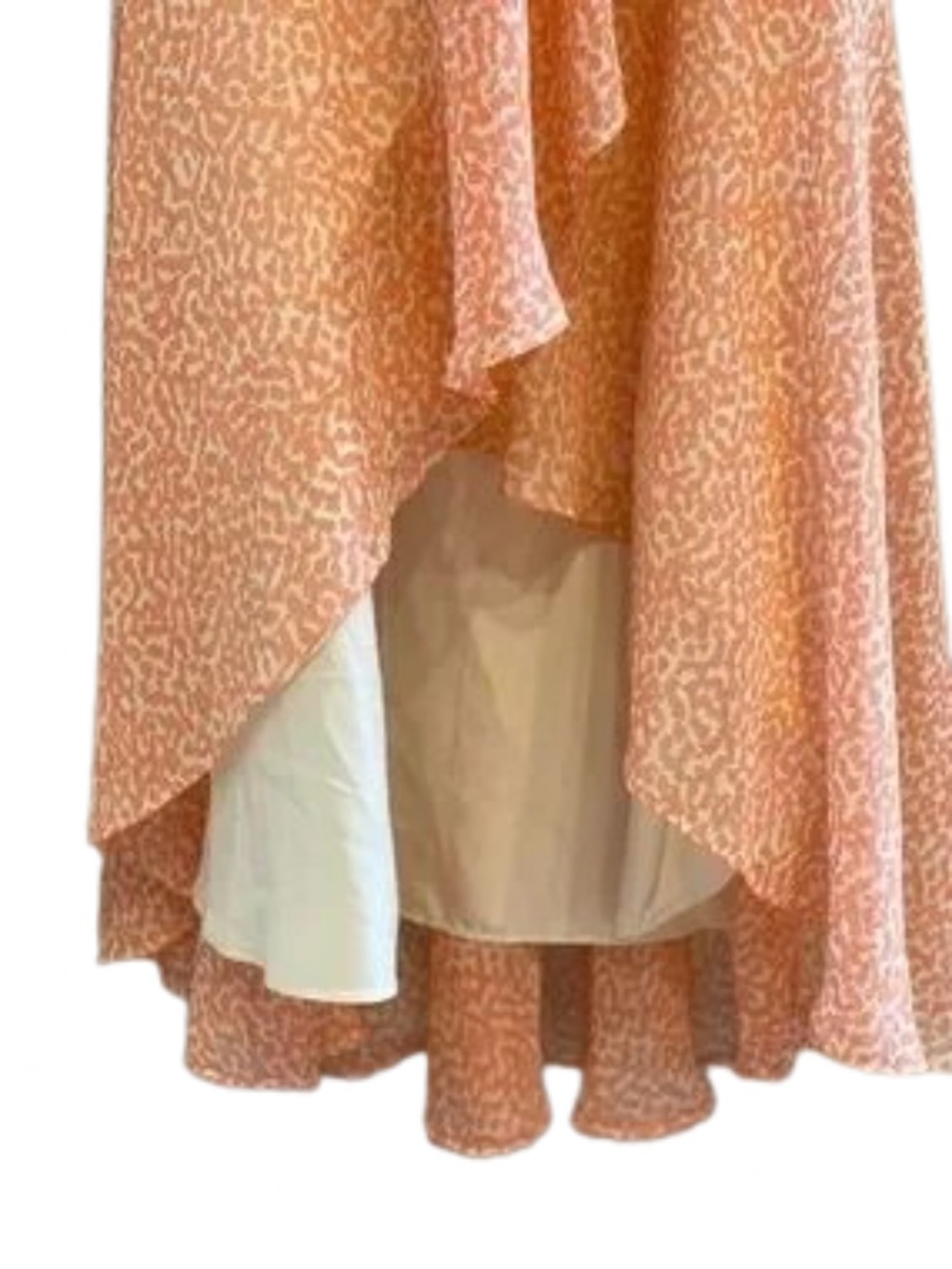 Express Peach High-Low Slip Dress - Picture 5 of 6